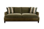 U2602-3W Sweetwater Sofa (85"W)
Shown: L2238-Moss (L9). Seat Cushions & Back Pillows: F5067-Bayleaf (17/F). Std. 20" Throw Pillows: F7381-Sage (11/D). Saddle Stitch.